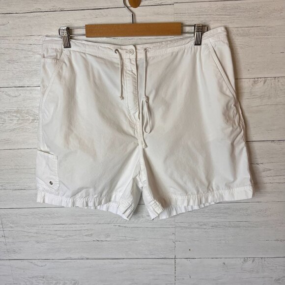 Lauren Ralph Lauren Shorts Size 16 White 100% Cotton US67/RL Marine Supply Co. - Picture 4 of 14